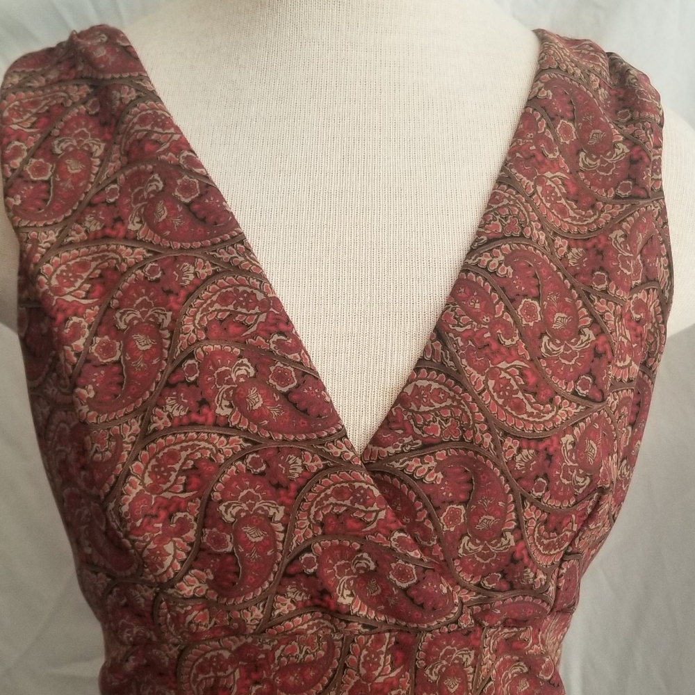 fall colored dress with a darker brown
